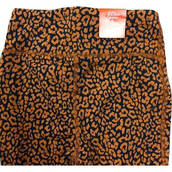 J. CREW WEEKEND 7/8 Leggings Women’s SZ XXS High Rise Leopard Print Stretch NEW - Picture 4 of 6